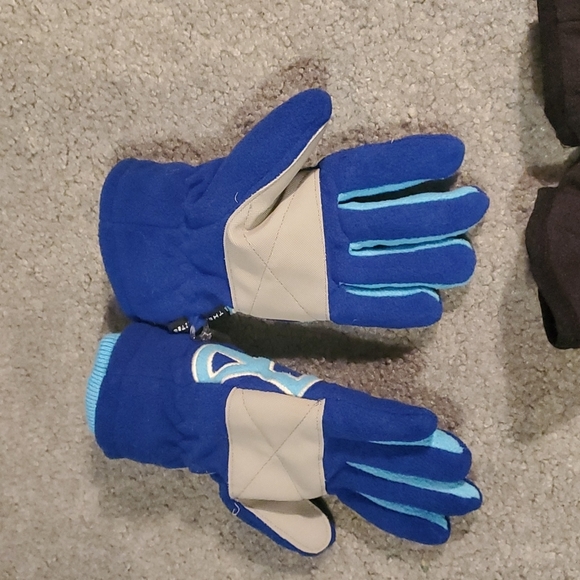 2 new pairs boys youth gloves.peace and texting flip gloves - Picture 3 of 6